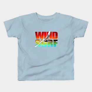 Windsurf for Life Sunset Colors Kids T-Shirt